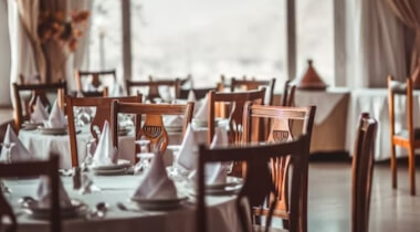 Menjador de restaurant a Mataró