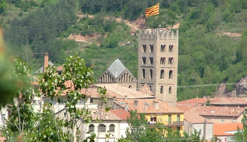 Vista del monestir de Ripoll